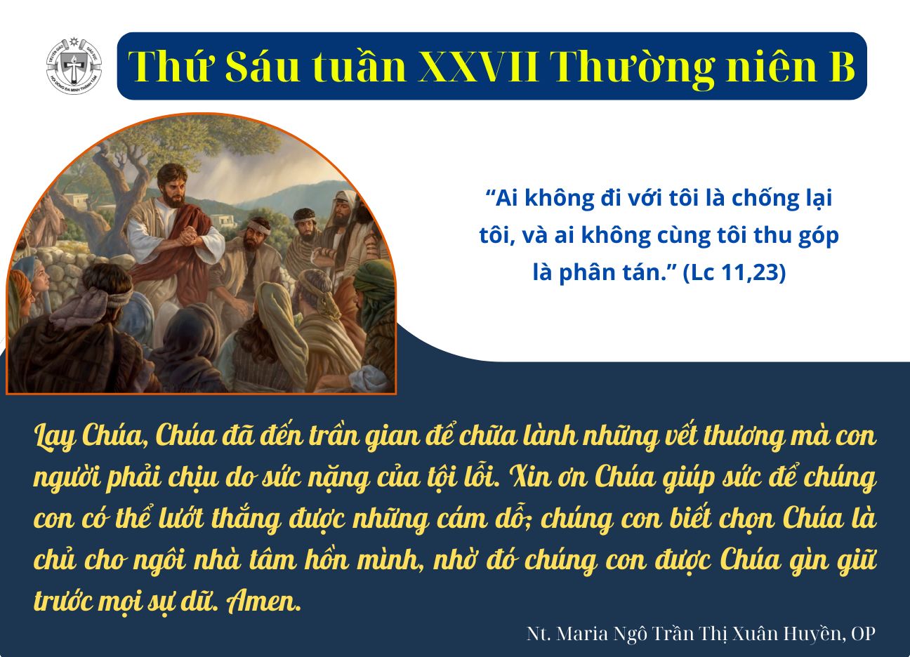 Thứ Sáu tuần XXVII Thường niên B