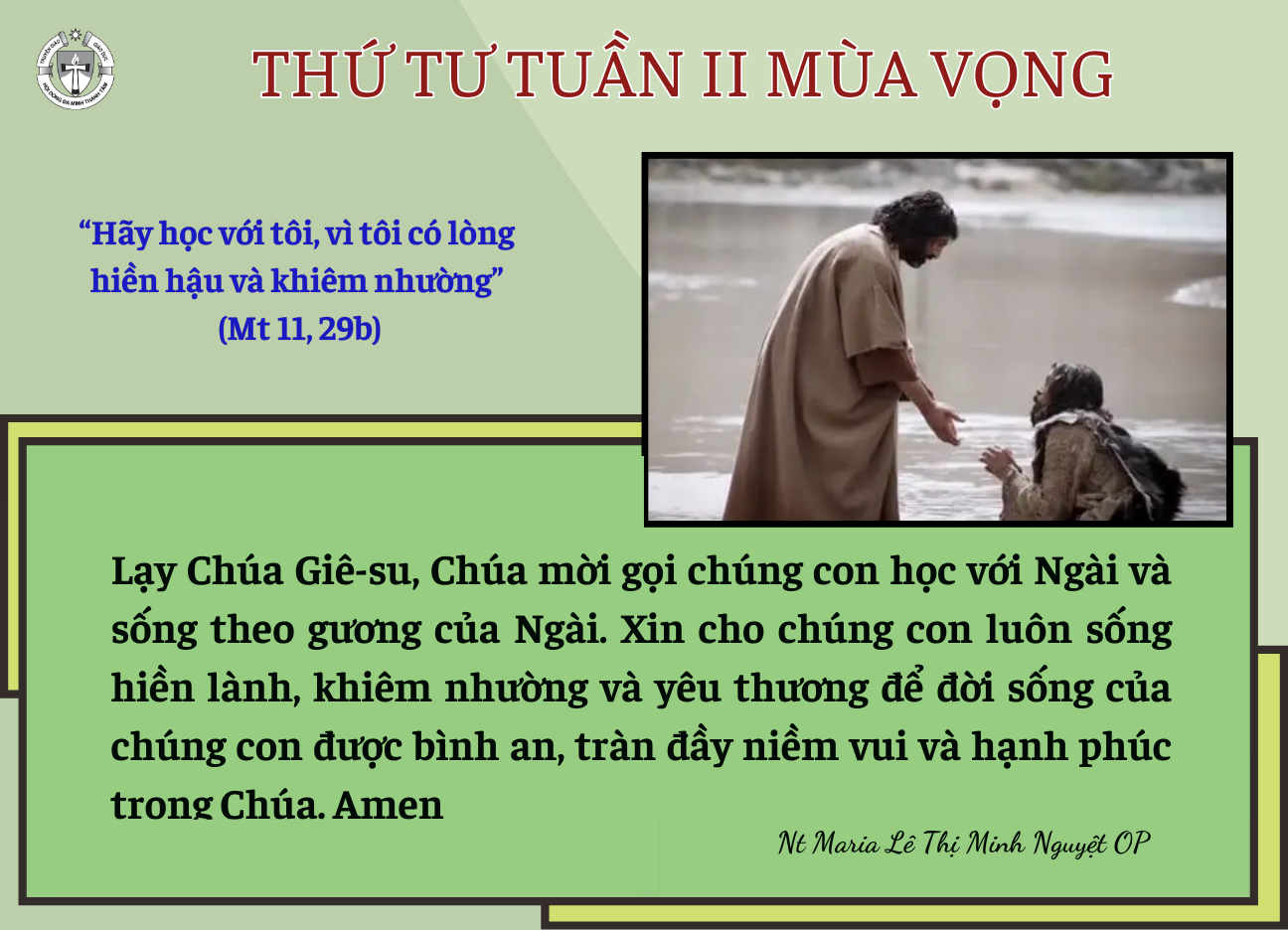 Thứ Tư Tuần II Mùa Vọng