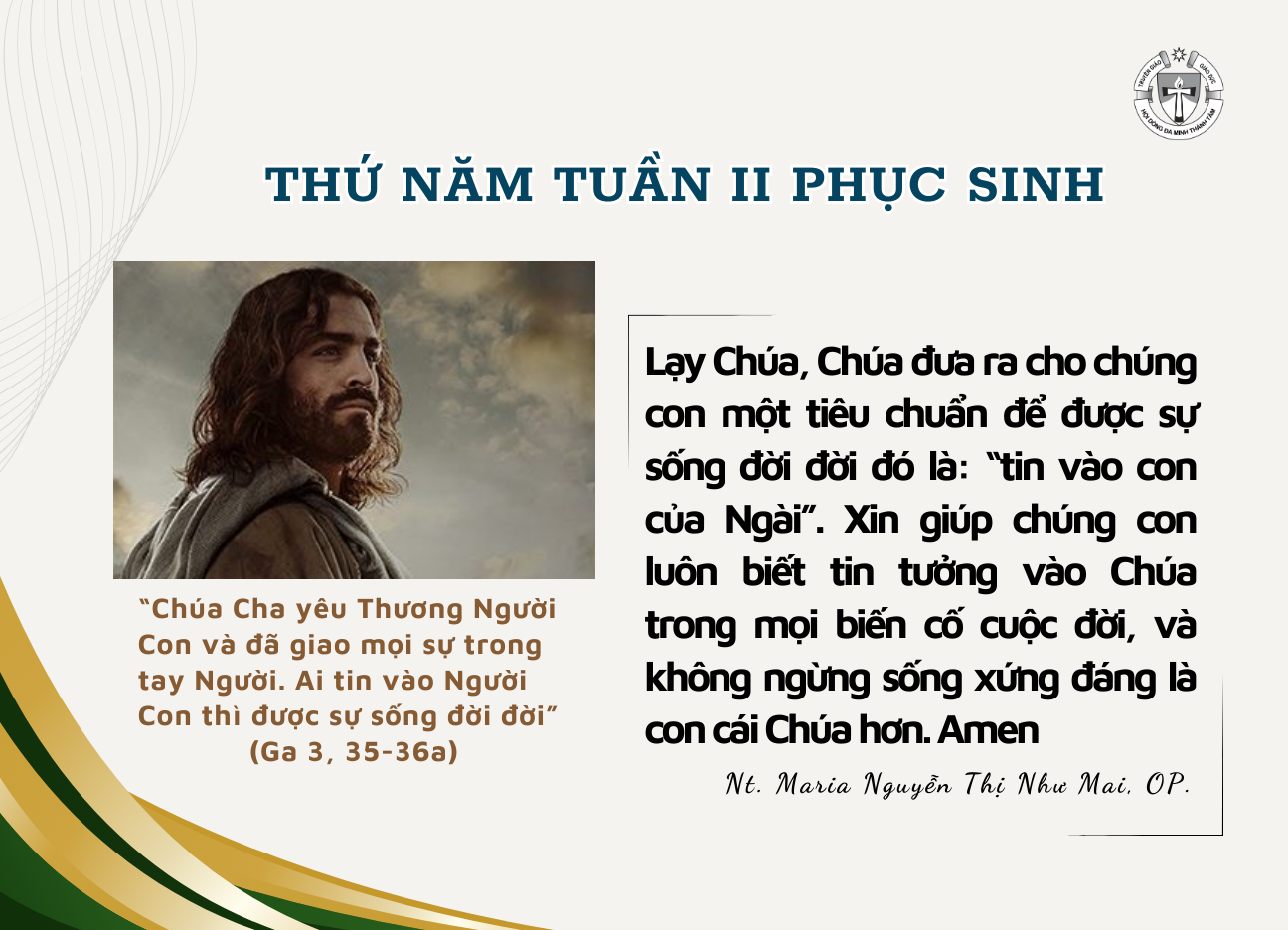 Thứ Năm tuần II Phục Sinh