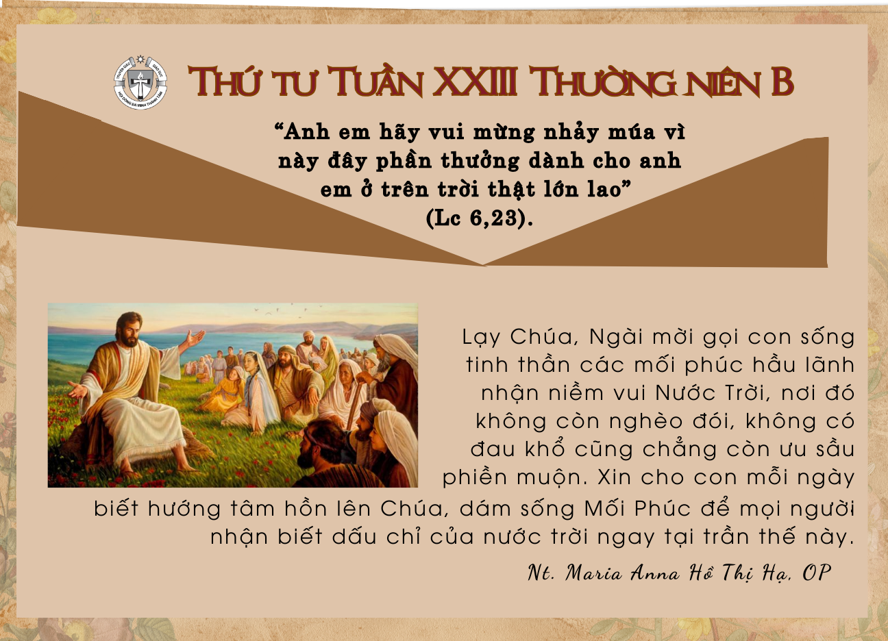 Thứ Tư Tuần XXIII Thường Niên B