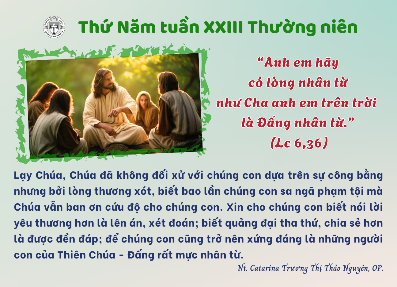 Thứ Năm tuần XXIII thường niên