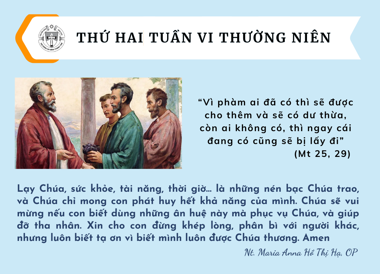 Thứ Hai tuần VI Thường niên B