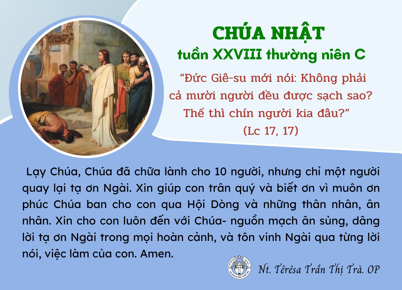 Chúa Nhật XXVIII thường niên C