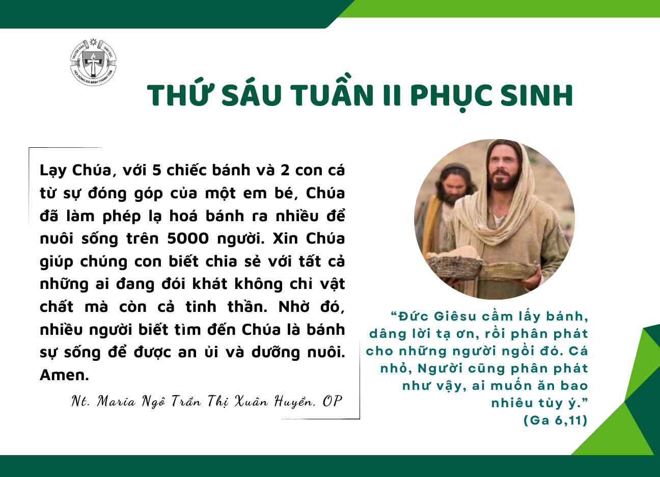 Thứ Sáu tuần II Phục Sinh