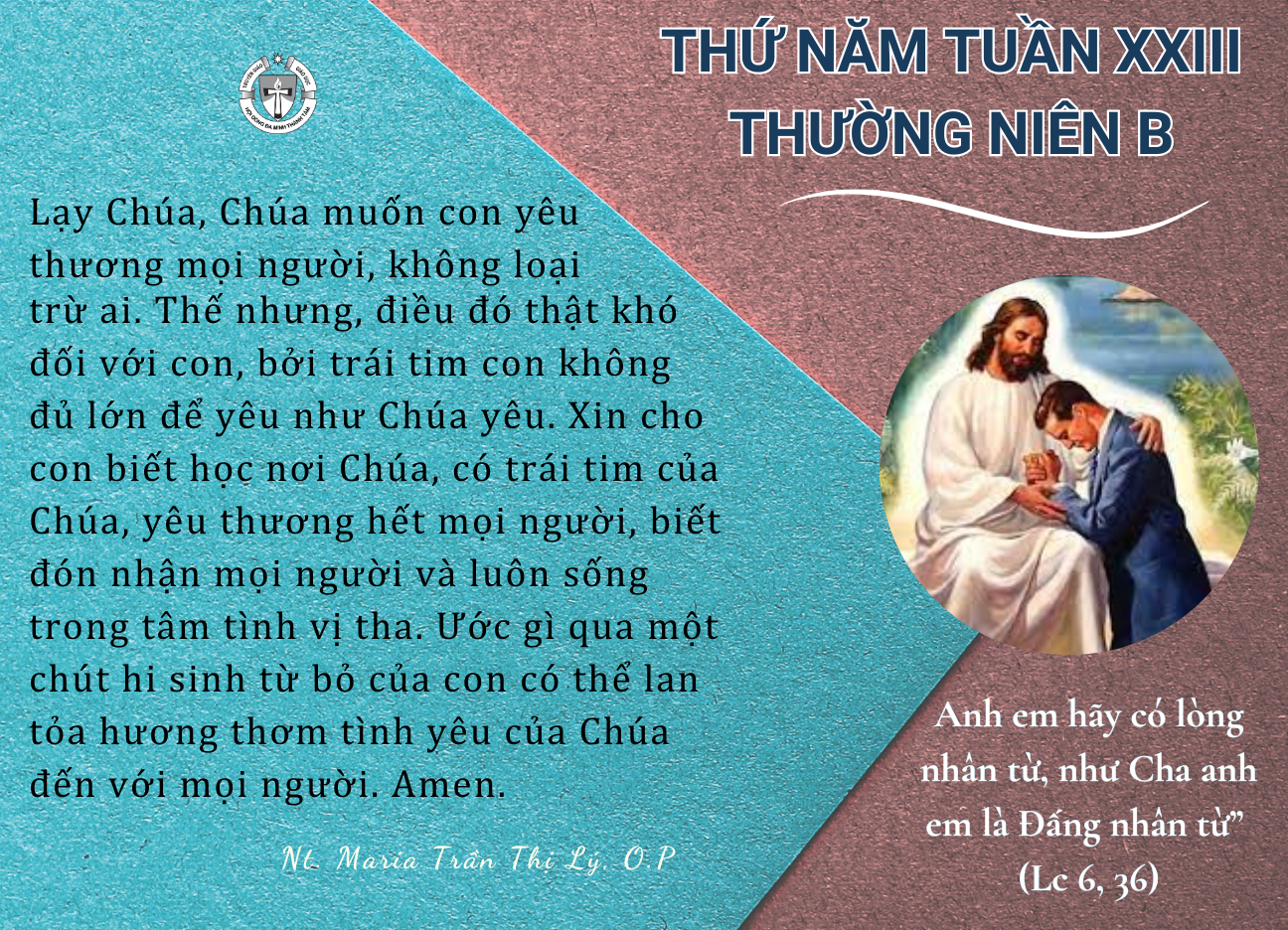 Thứ Năm Tuần XXIII Thường Niên B