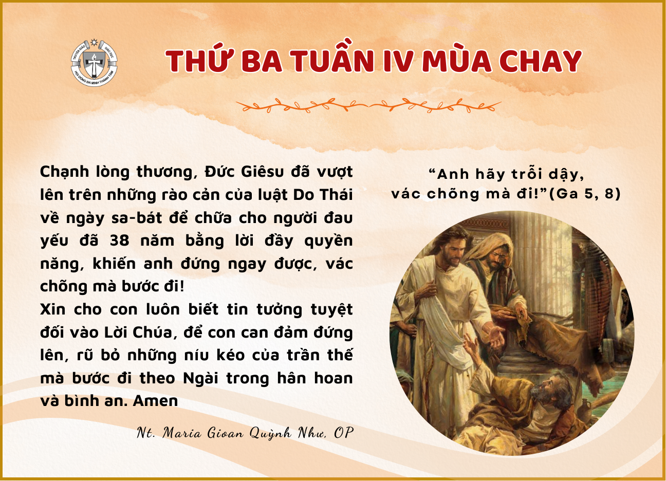 Thứ Ba Tuần IV Mùa Chay