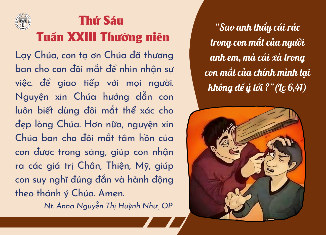 Thứ Sáu tuần XXIII thường niên