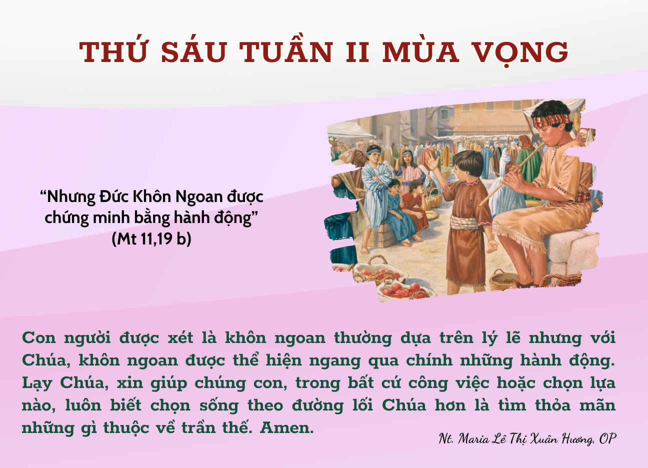 Thứ Sáu Tuần II Mùa Vọng