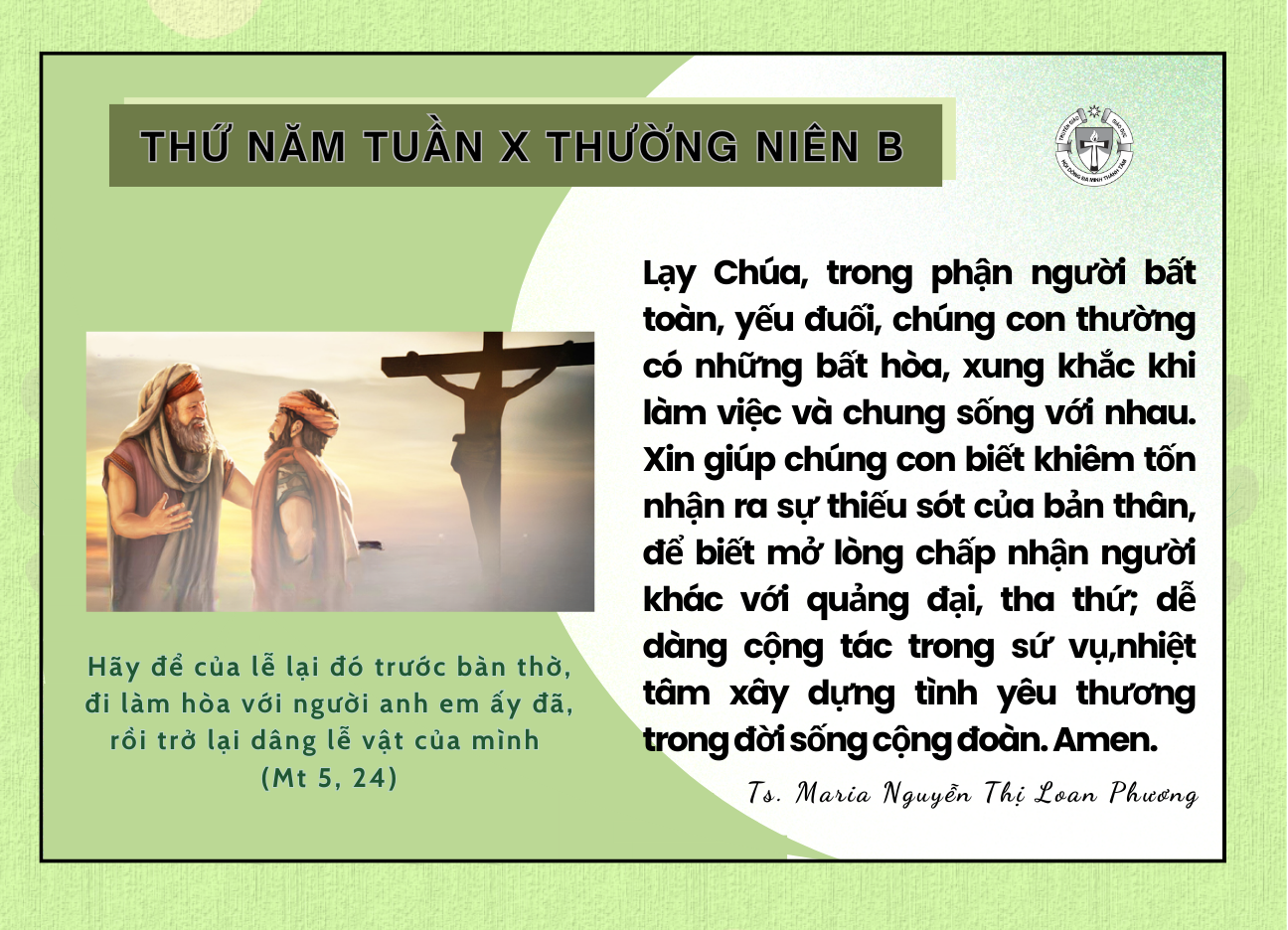 Thứ Năm tuần X Thường niên B