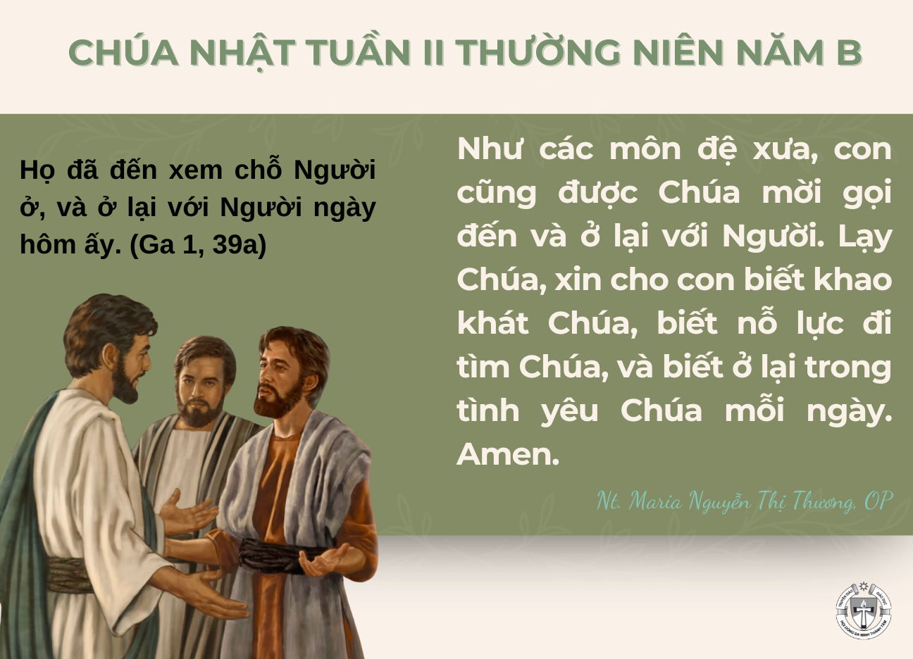 Chúa Nhật tuần II Thường niên B