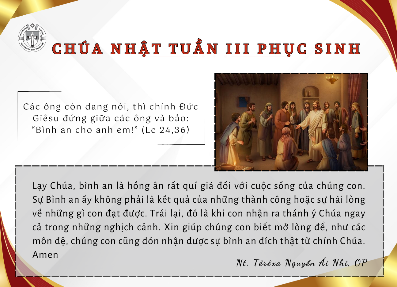 Chúa Nhật tuần III Phục Sinh