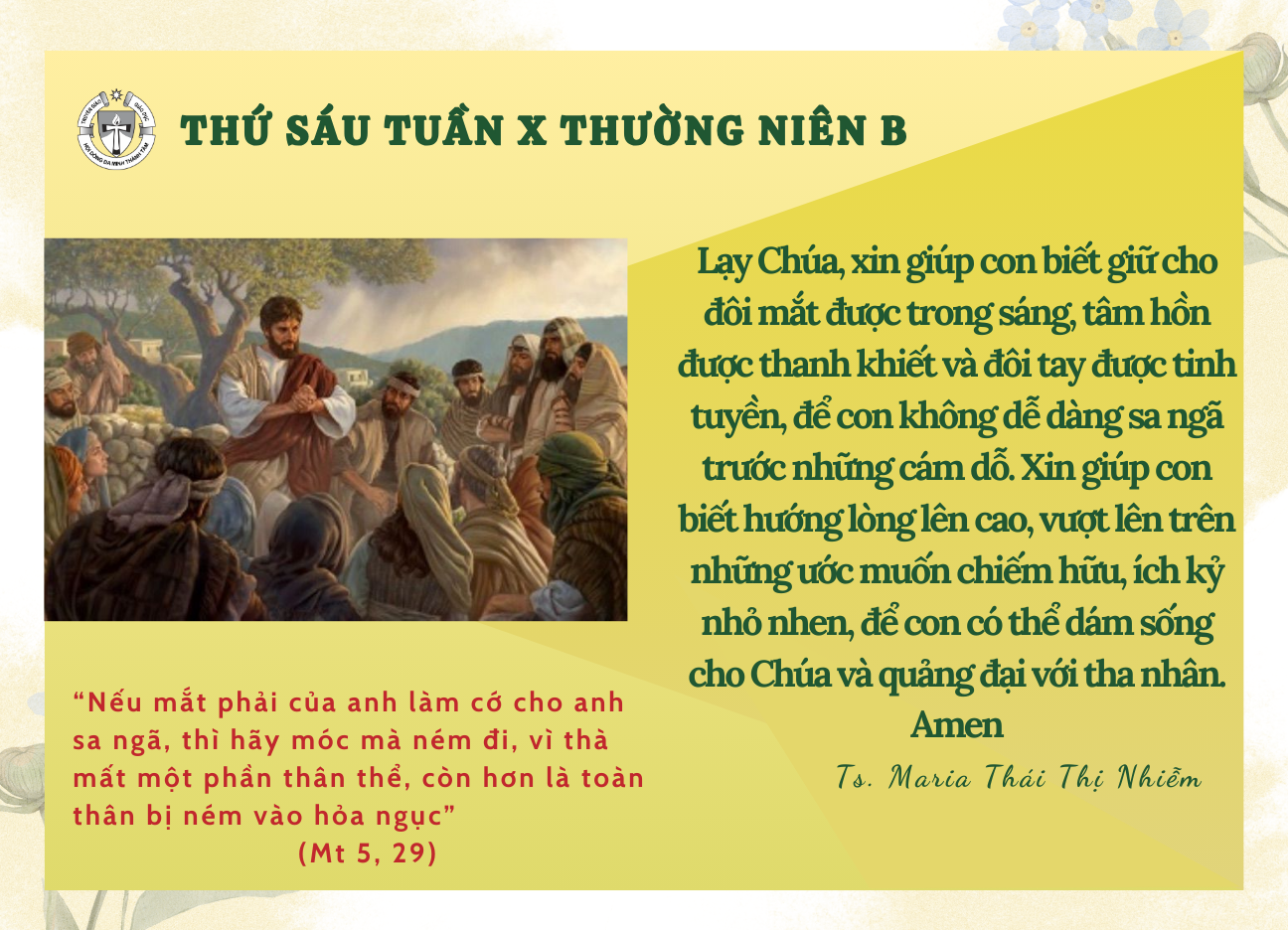 Thứ Sáu Tuần X Thường niên B