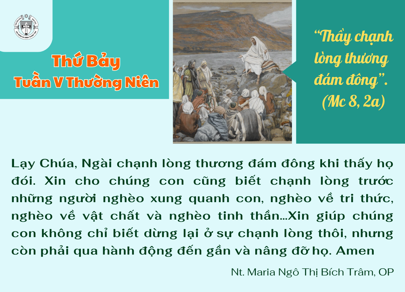 Thứ Bảy tuần V Thường niên