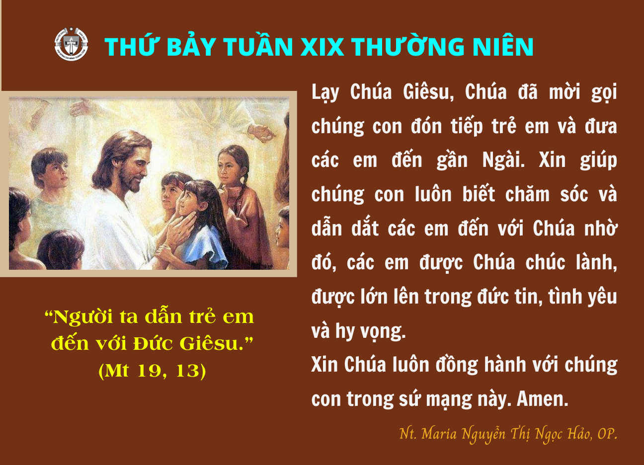 Thứ Bảy tuần XIX Thường niên