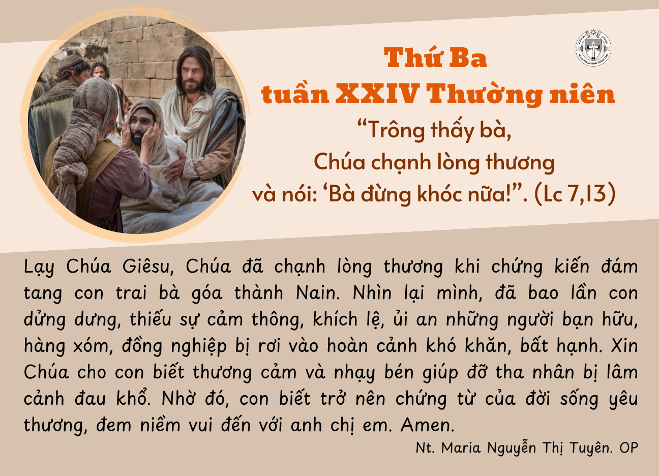Thứ Ba tuần XXIV thường niên
