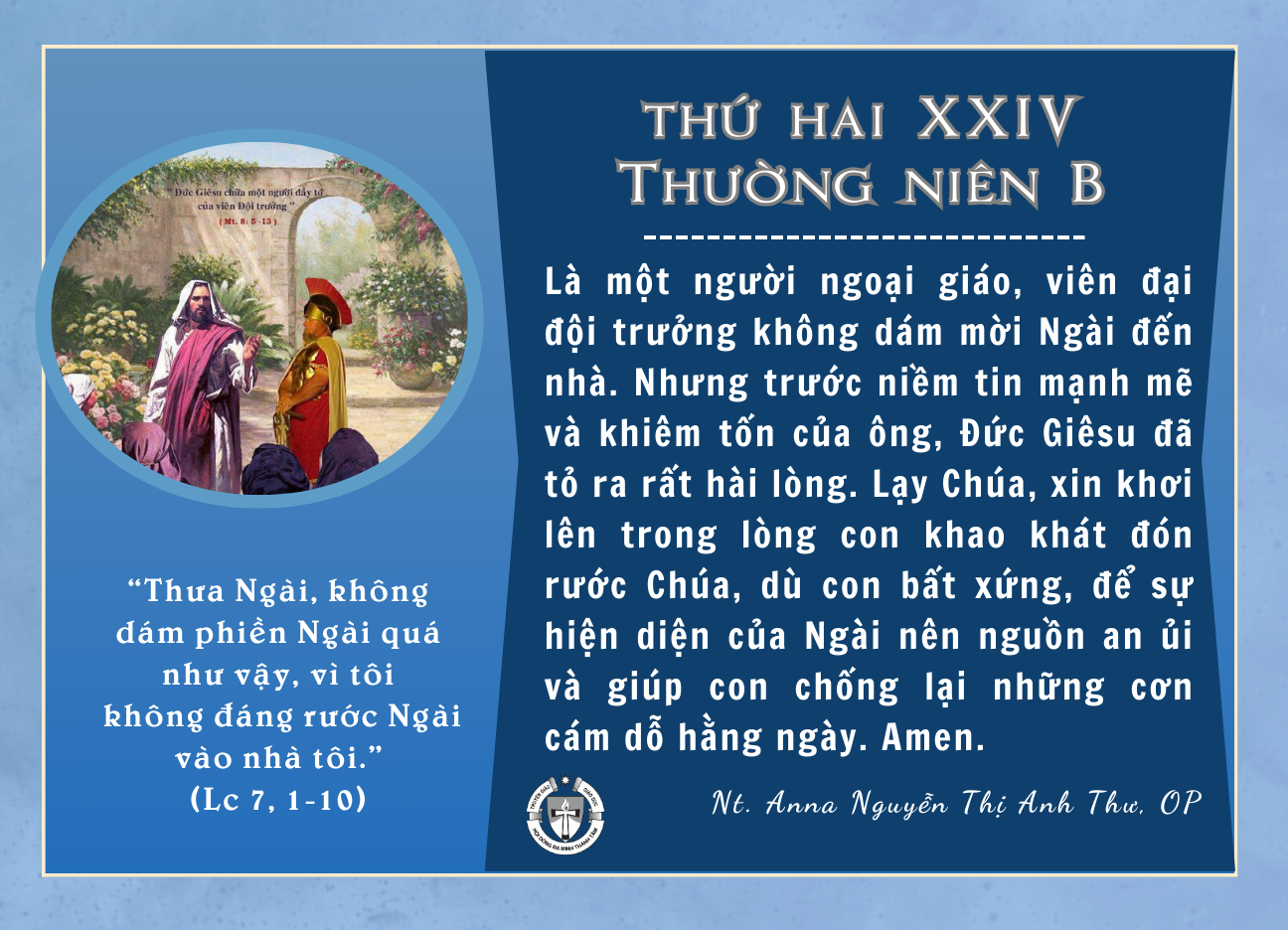 Thứ Hai Tuần XXIV Thường Niên B