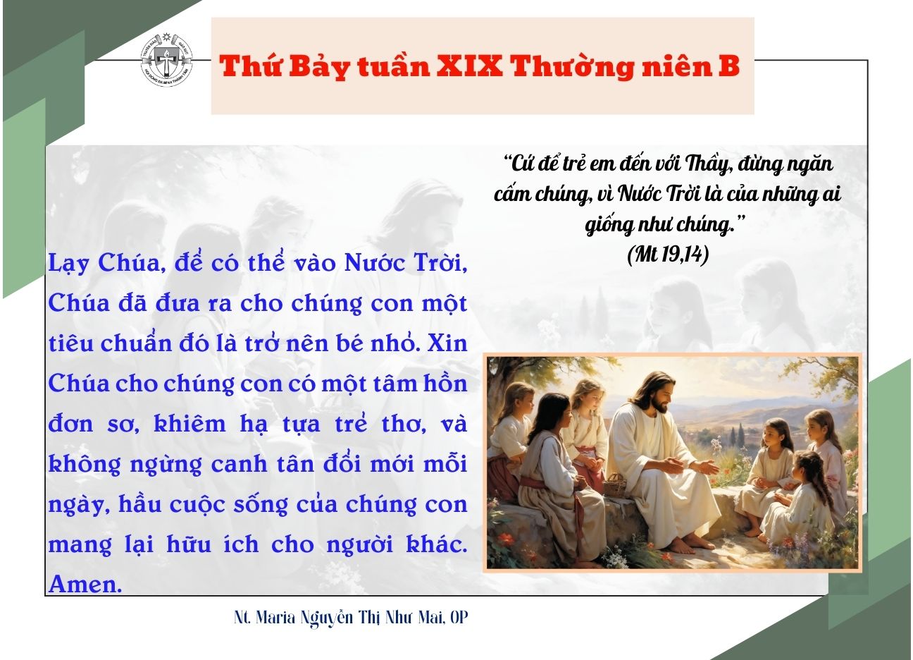 Thứ Bảy tuần XIX Thường niên B