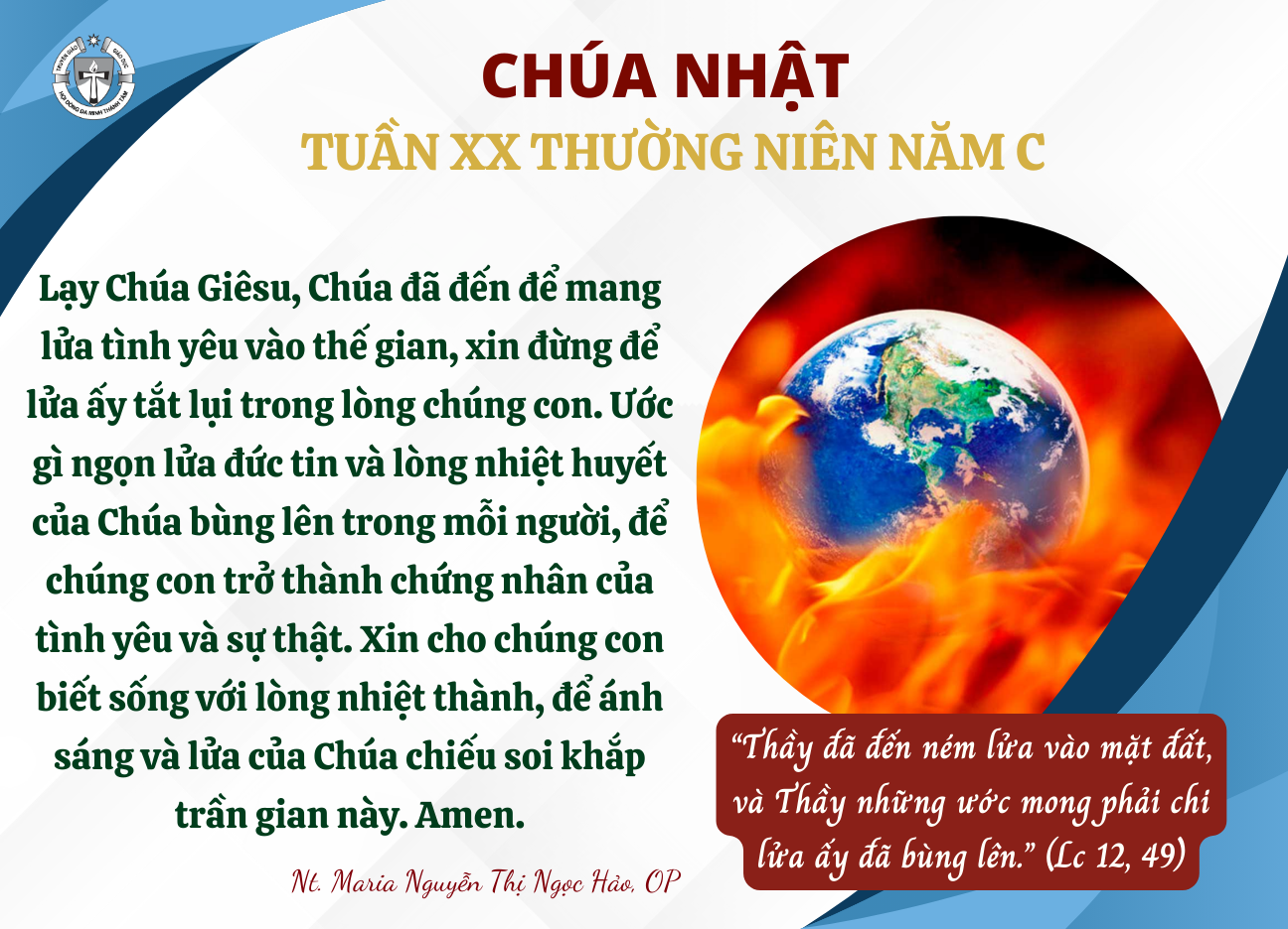 Chúa Nhật XX Thường niên C