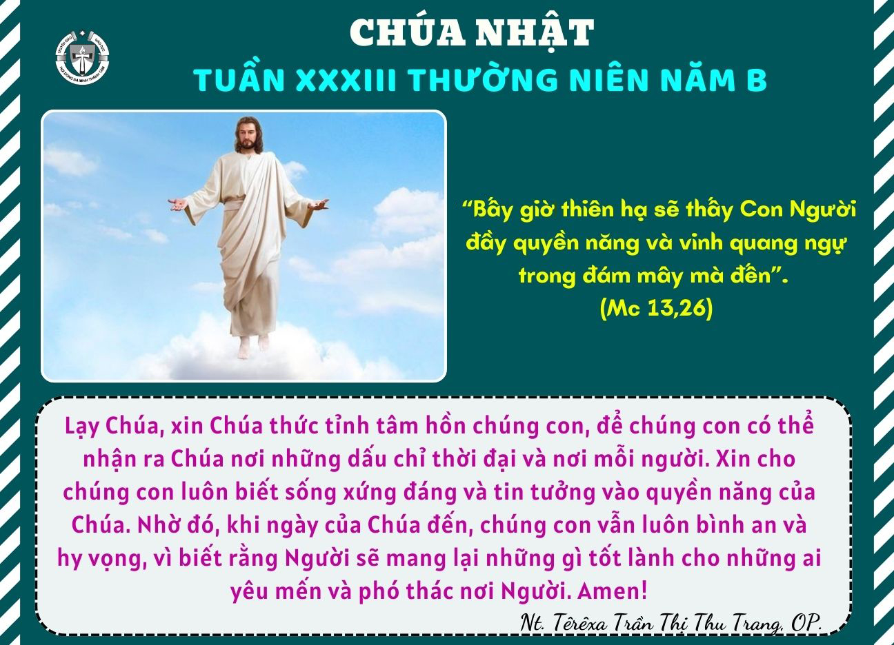 Chúa Nhật Tuần XXXIII Thường Niên Năm B