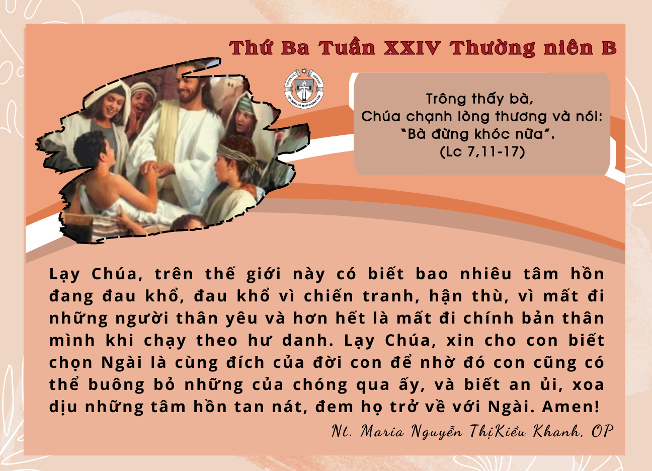 Thứ Ba Tuần XXIV Thường Niên B