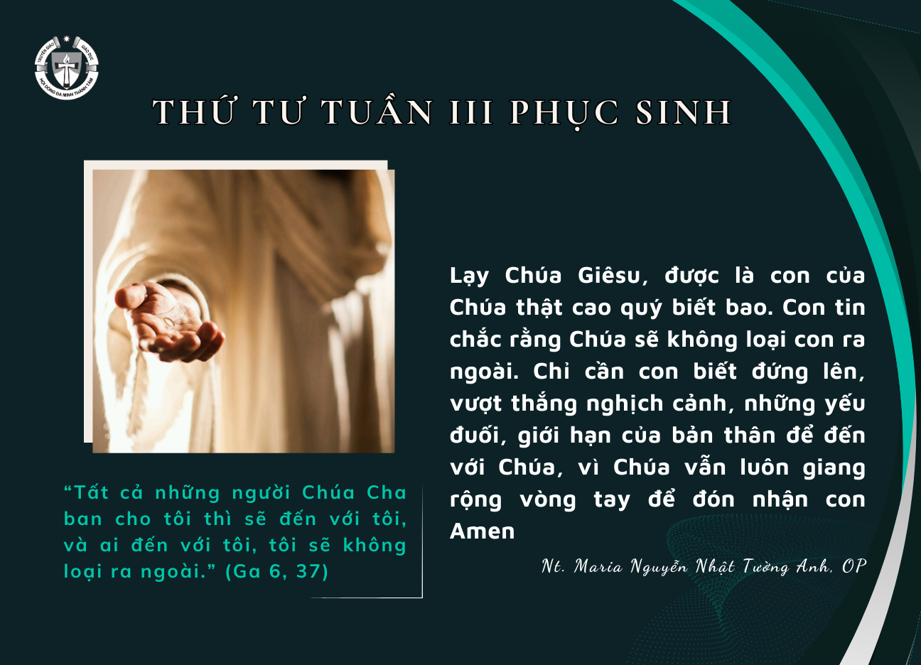 Thứ Tư tuần III Phục Sinh