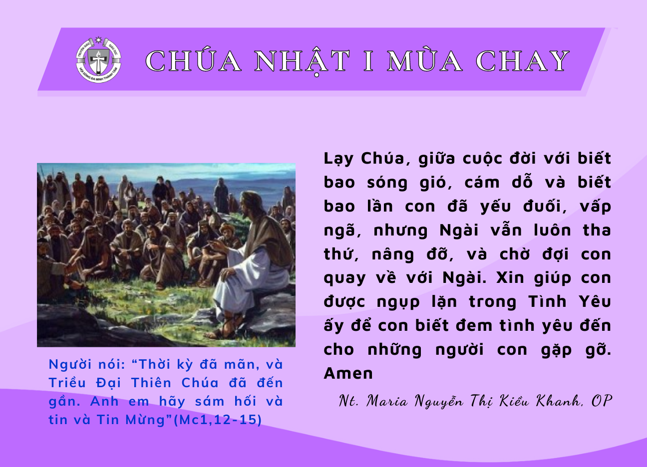 Chúa Nhật I Mùa Chay