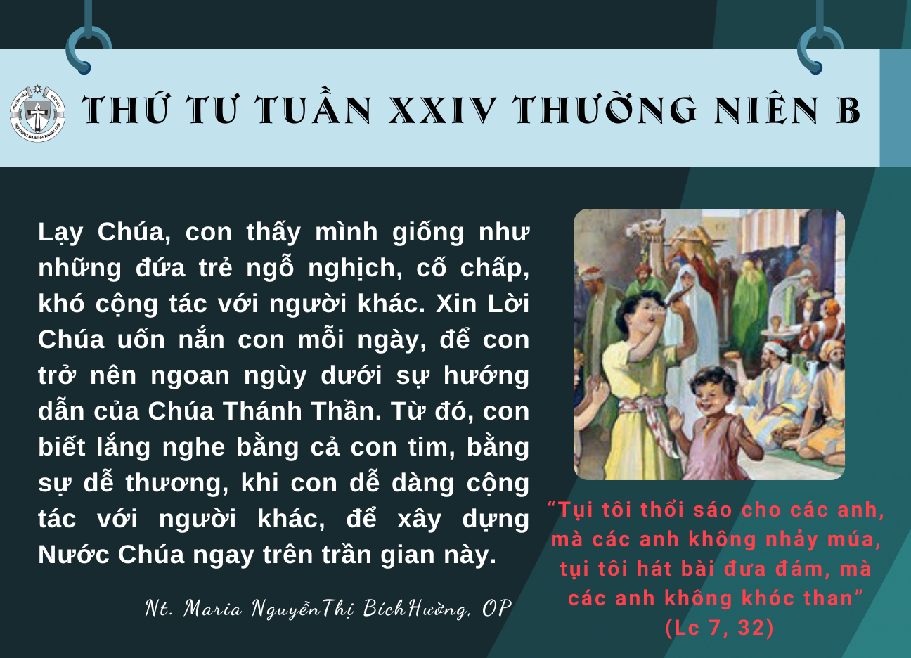 Thứ Tư Tuần XXIV Thường Niên B