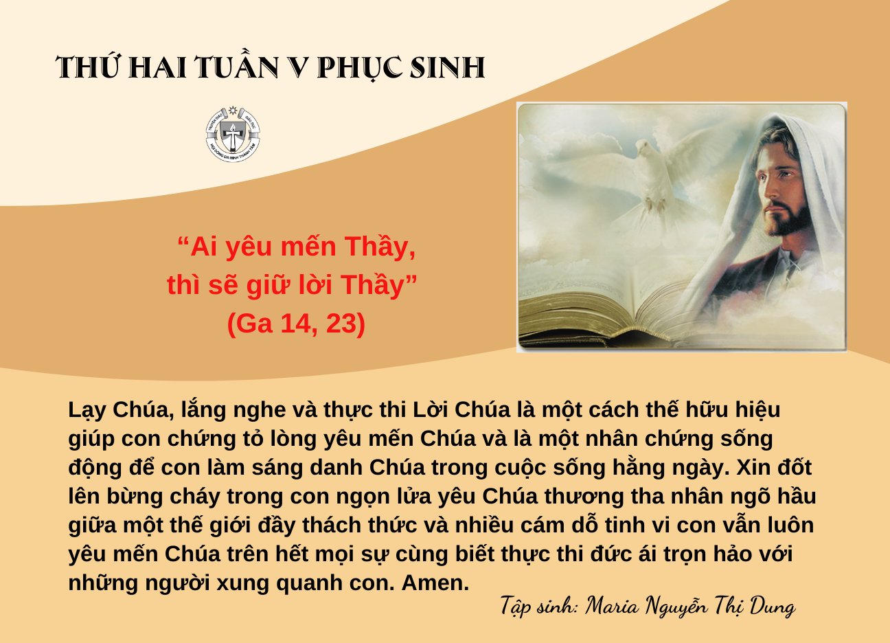 Thứ Hai tuần V Phục Sinh