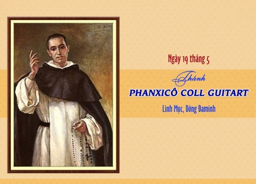 Ngày 19 tháng 5 - Thánh Phanxico Coll Guitart - Linh mục, Dòng Đa Minh