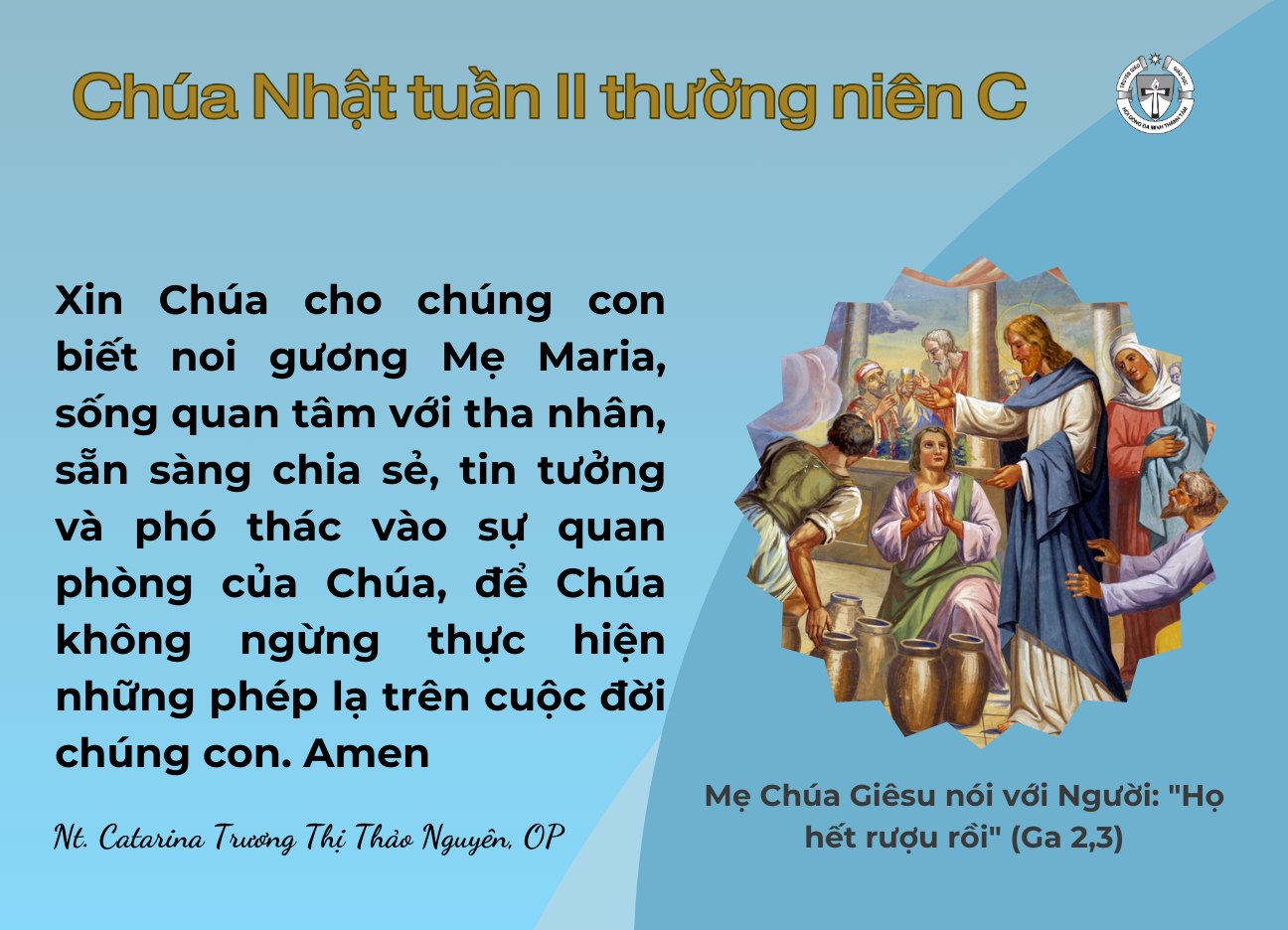 Chúa Nhật Tuần II Thường Niên Năm C