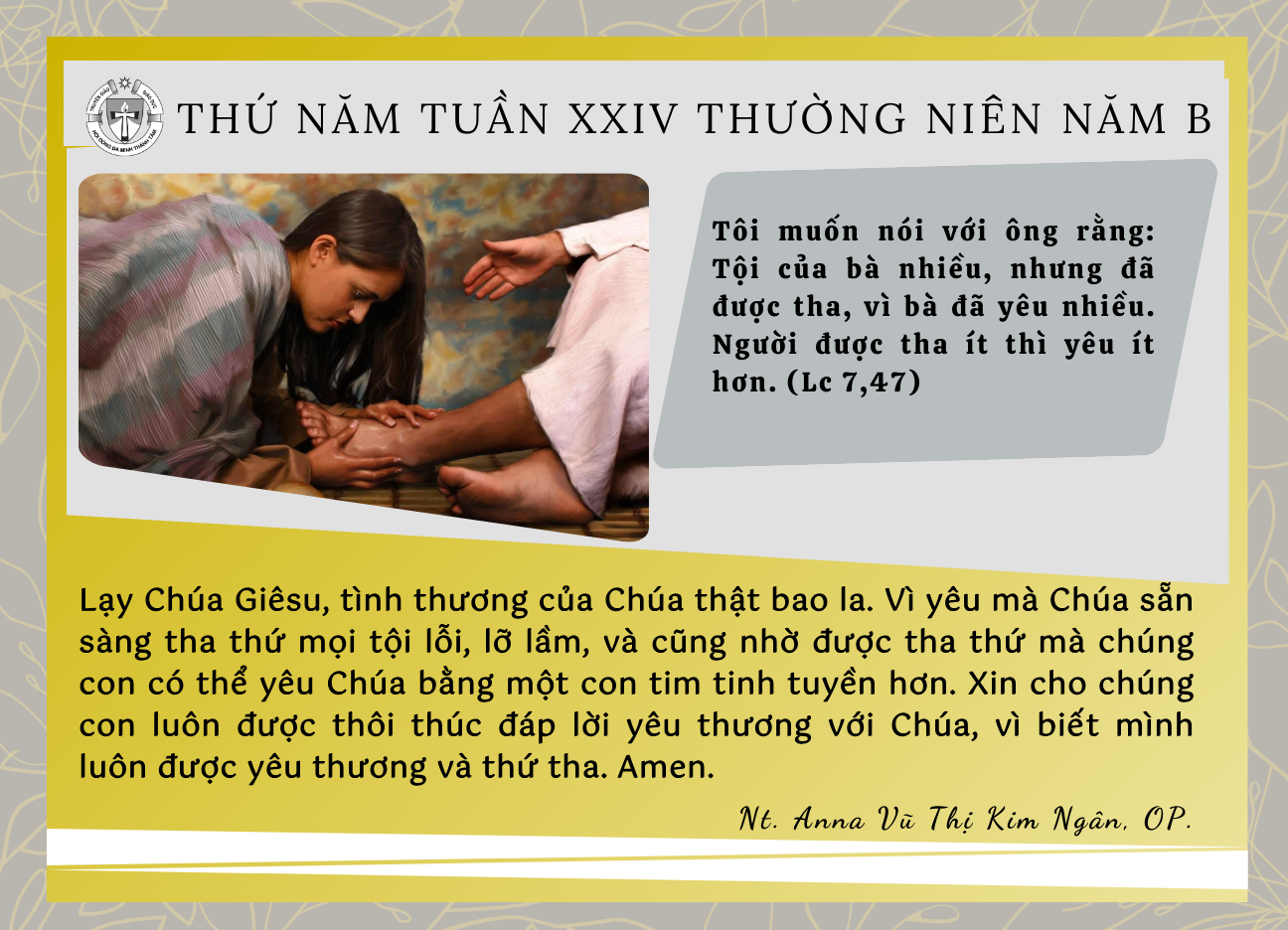 Thứ Năm Tuần XXIV Thường Niên B