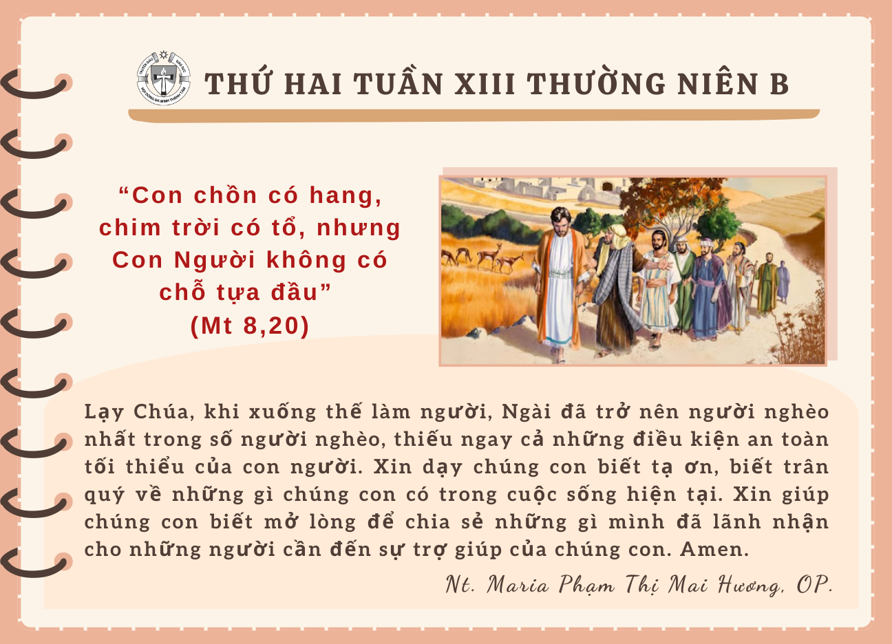 Thứ Hai tuần XIII Thường niên B