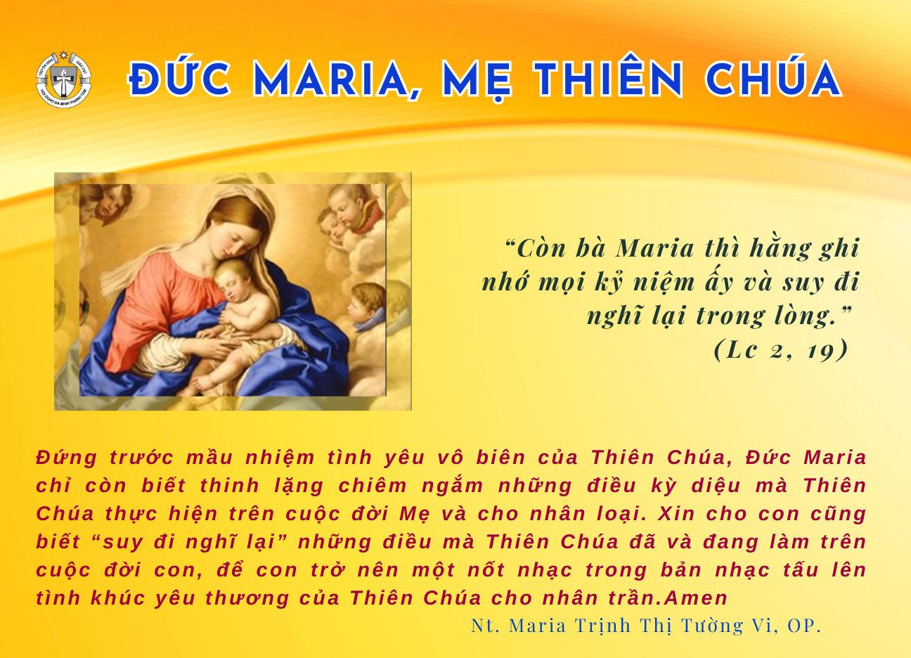 Lễ Đức Maria Mẹ Thiên Chúa