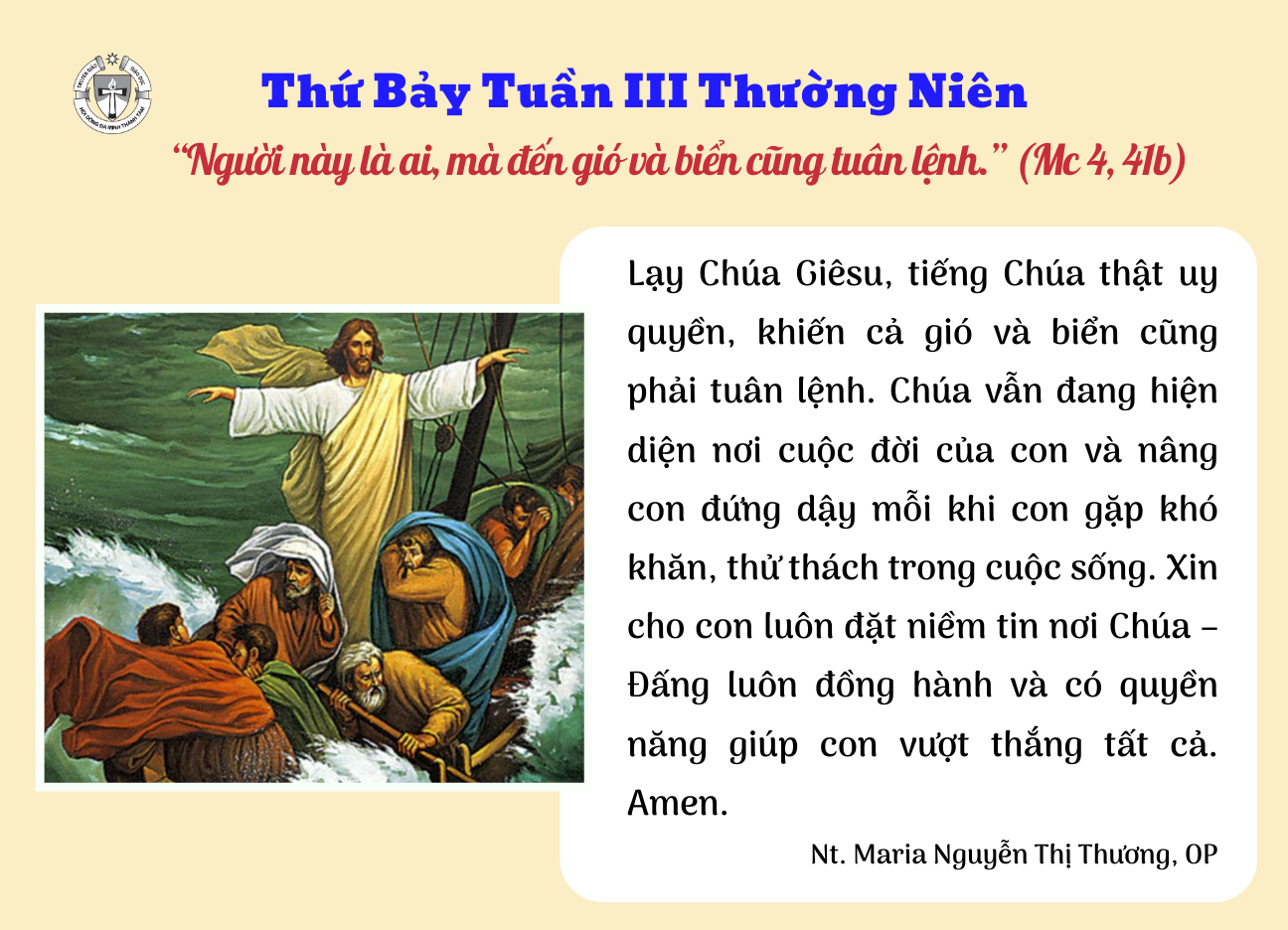 Thứ Bảy tuần III Thường niên