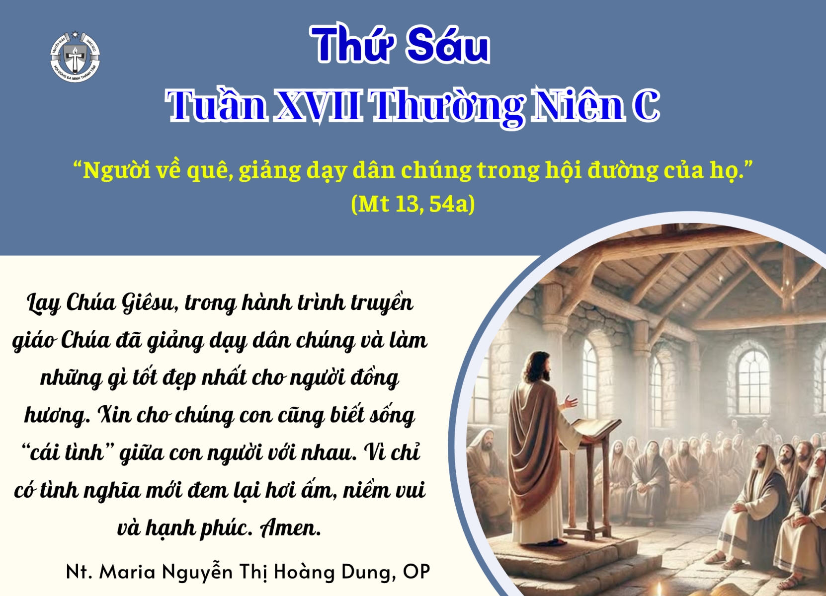 Thứ Sáu tuần XVII Thường niên