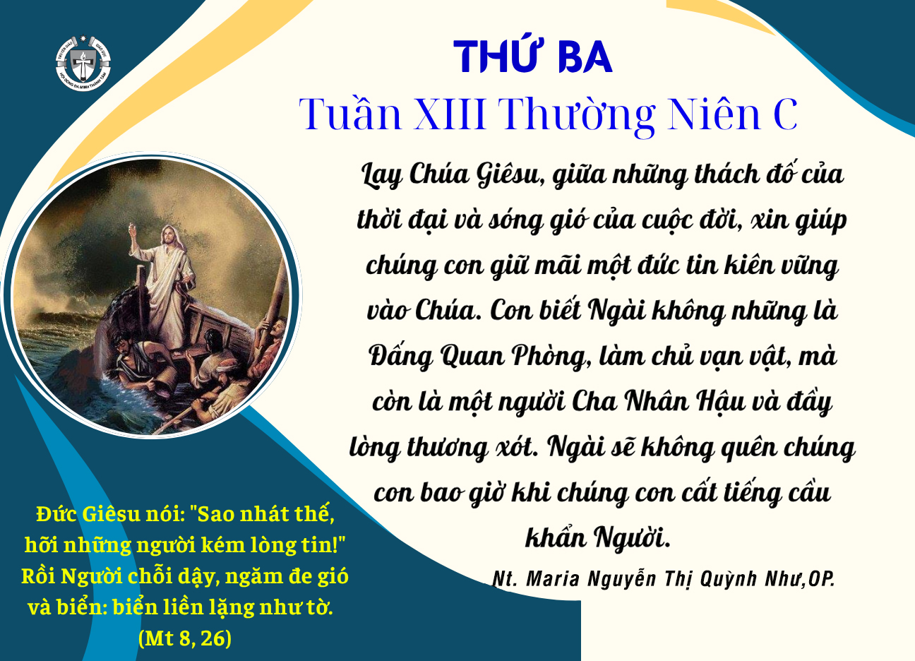 Thứ Ba Tuần XIII Thường Niên