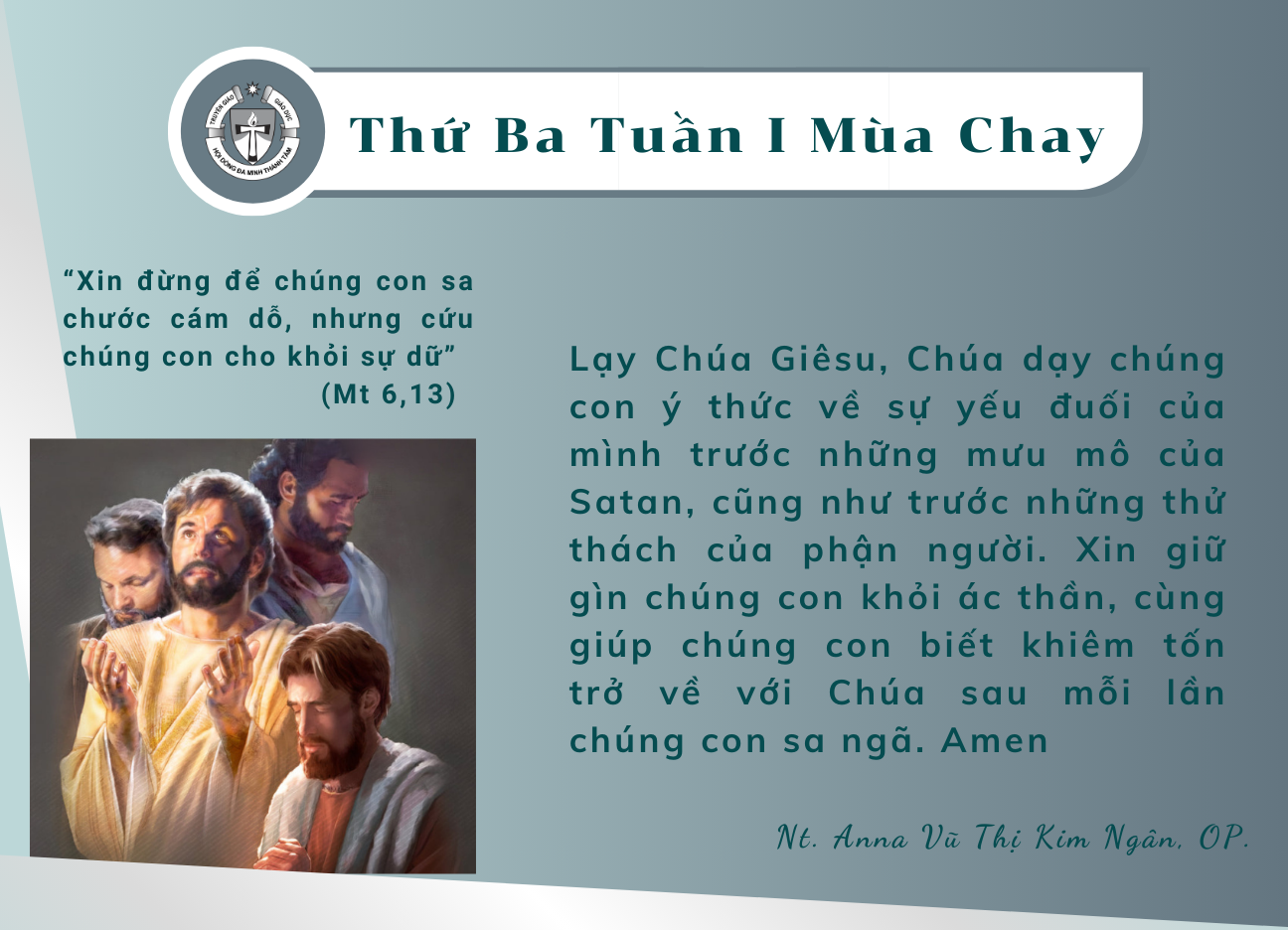 Thứ Ba tuần I Mùa Chay