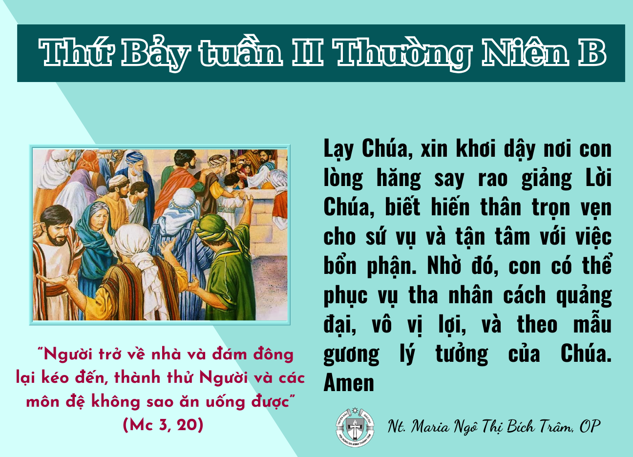 Thứ Bảy tuần II Thường niên B