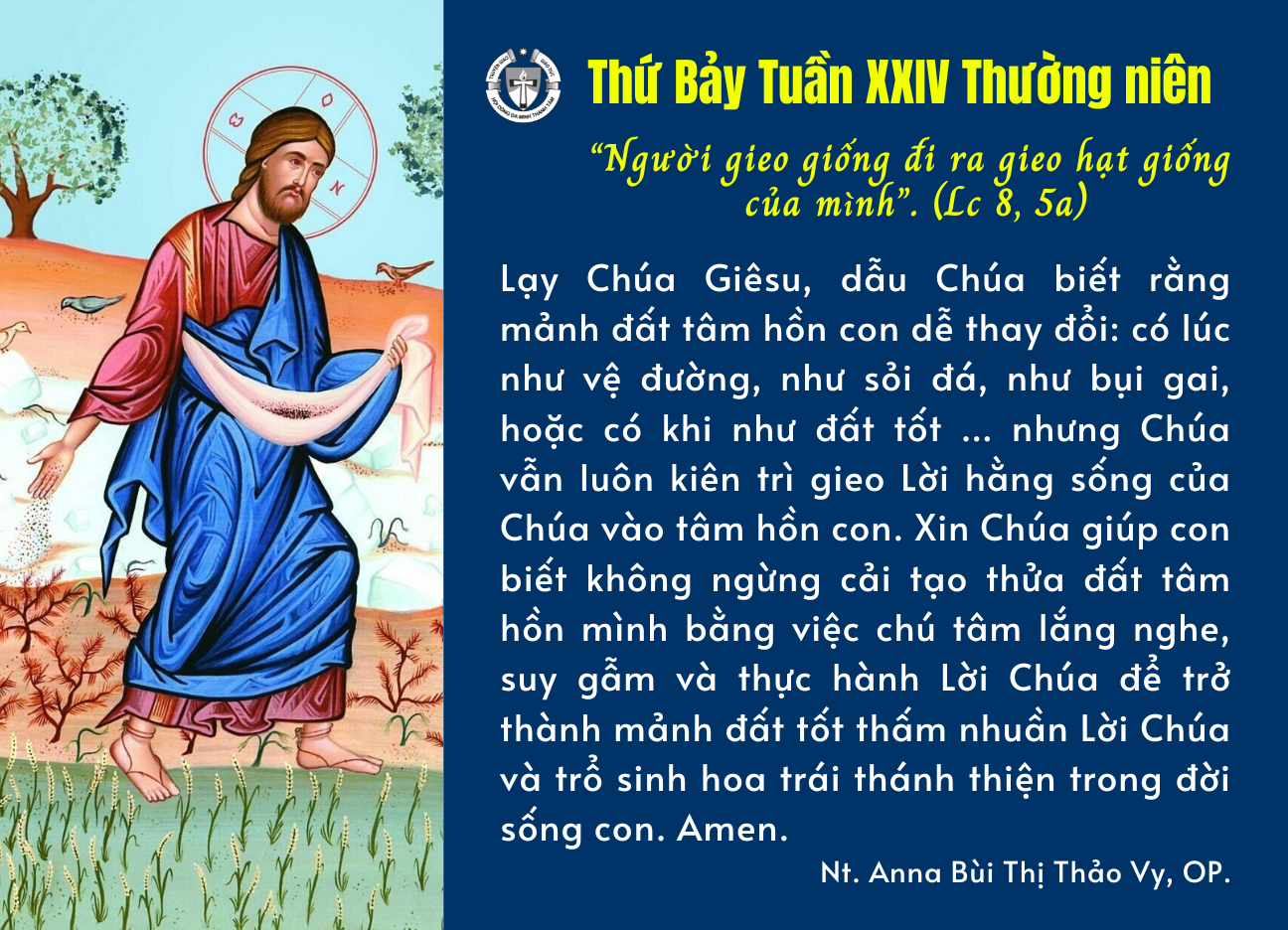 Thứ Bảy tuần XXIV thường niên