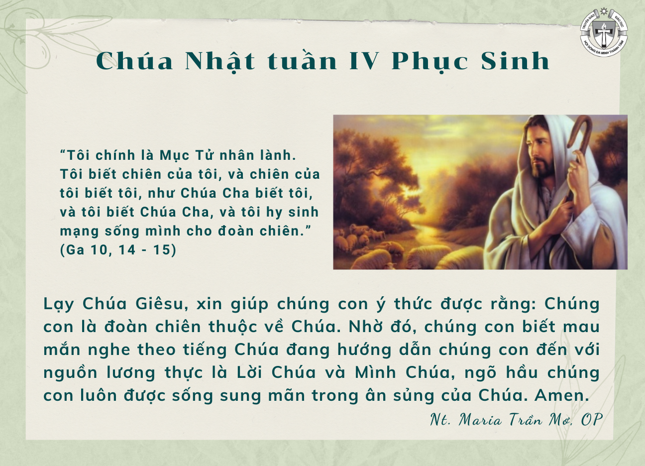 Chúa Nhật tuần IV Phục Sinh