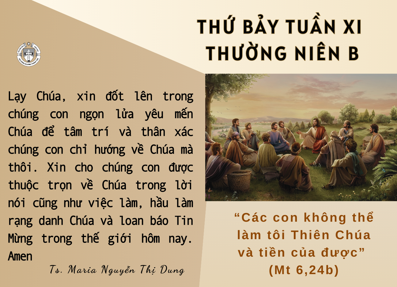 Thứ Bảy tuần XI Thường niên B