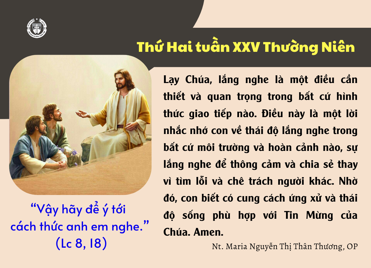 Thứ Hai tuần XXV thường niên