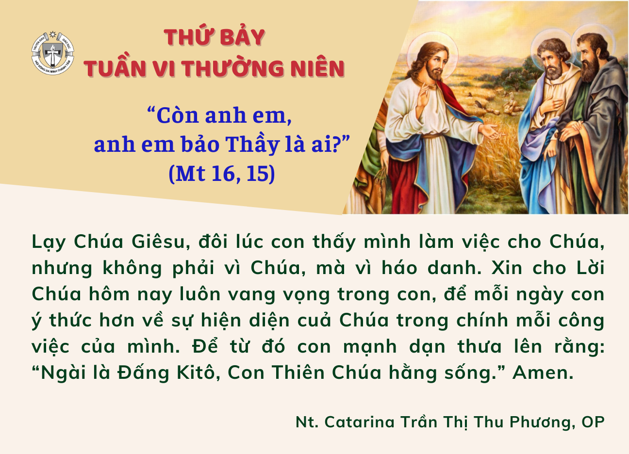 Thứ Bảy tuần VI Thường Niên