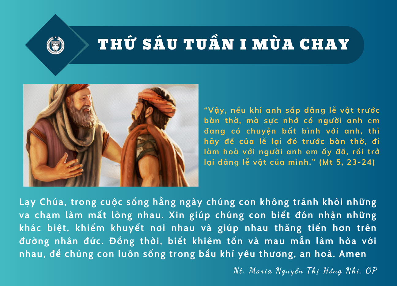 Thứ Sáu tuần I Mùa Chay