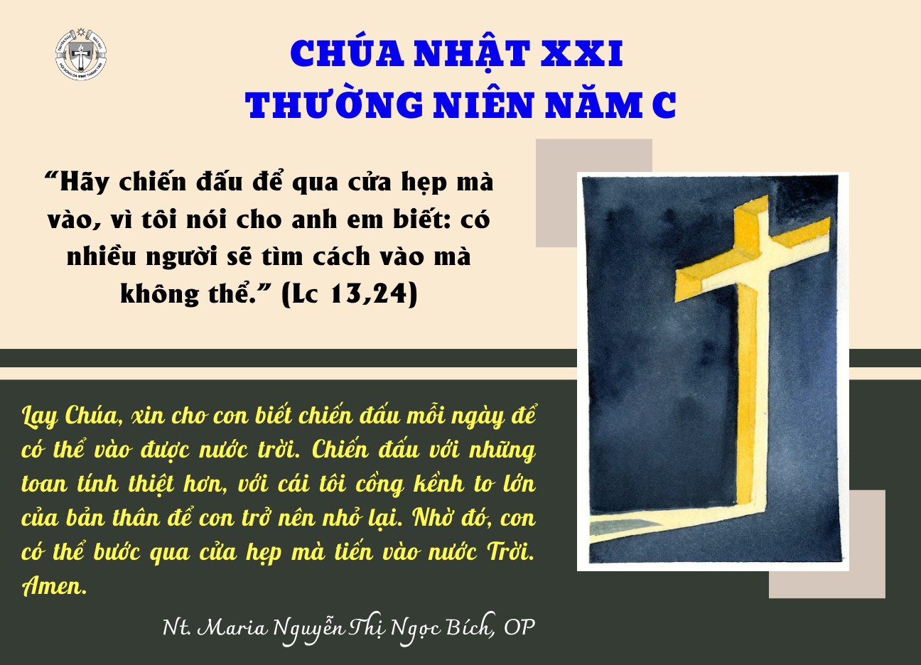 Chúa Nhật XXI Thường niên C