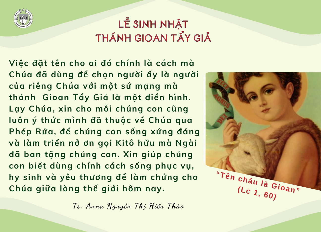 Lễ Thánh Gioan Tẩy Giả