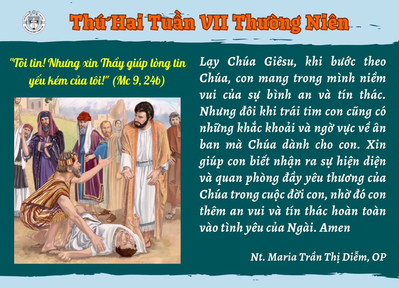 Thứ Hai tuần VII Thường Niên