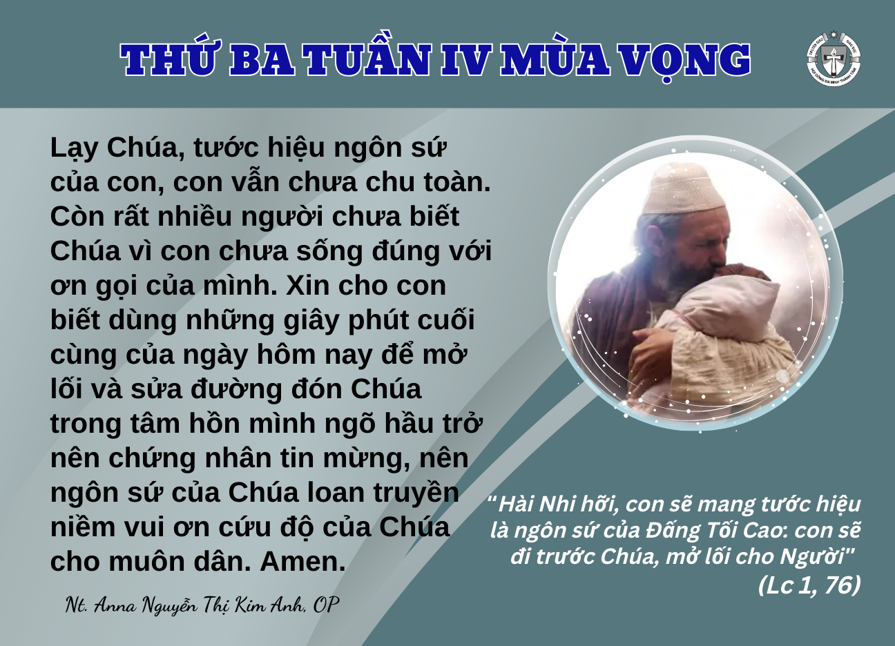 Thứ Ba Tuần IV Mùa Vọng Năm C