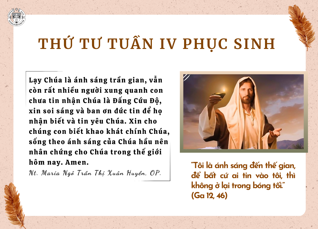 Thứ Tư tuần IV Phục Sinh