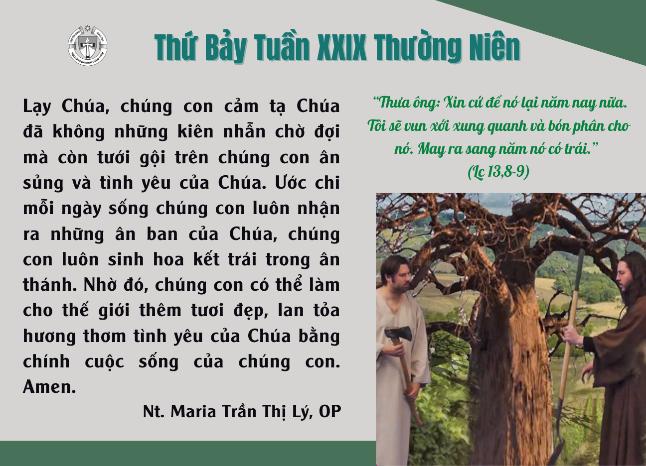 Thứ Bảy tuần XXIX thường niên